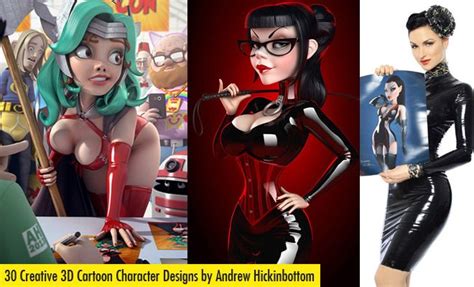 20 beautiful 3d cartoon character designs by andrew hickinbottom