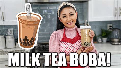 milk tea boba homemade bubble tea youtube