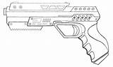 Drawing Handgun Getdrawings Artstation sketch template