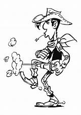 Lucky Luke Coloring Faster Shoot Shadow Than His sketch template
