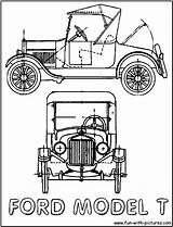 Model Ford Coloring Henry Pages 1920s Car Cars Color Kids Printable Drawn Auto Modern Drawings Models Getcolorings History Print Sketch sketch template