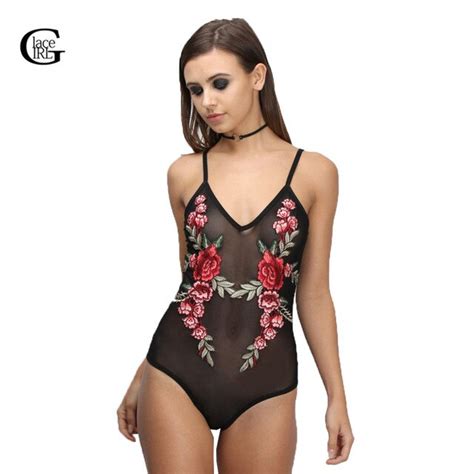Buy Lace Girl New 2017 Summer Women Sexy Lace Bodysuit