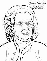 Coloring Bach sketch template