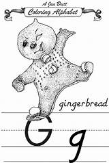 Gingerbread Baby Coloring Alphabet Janbrett Christmas Modern Pt Books Click Subscription Downloads Jan sketch template