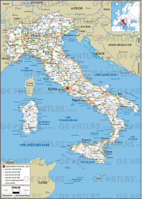 italie carte provinces
