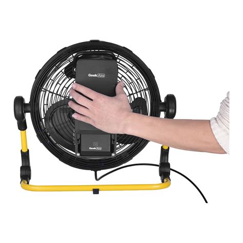 geek aire cfm outdoor   usb rechargeable battery powered misting fan  ebay