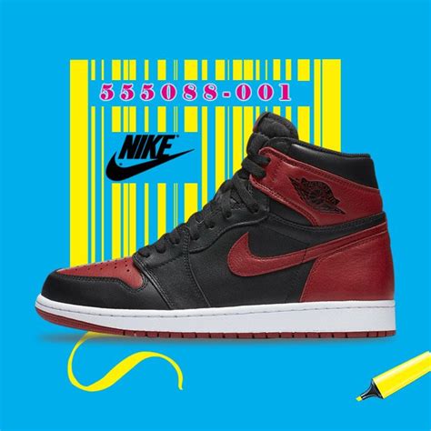 Nike Air Jordan 1 Retro High Og Banned Bred Black Red Shoes 555088 001