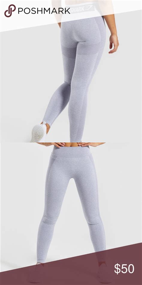gymshark flex high waisted leggings in blue grey high waisted