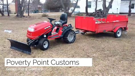 mtd yard machines hp garden tractor lawn tractor versatility youtube