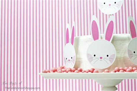easy easter bunny cake  printable templates  celebration