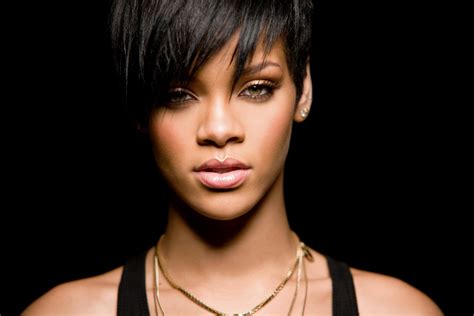 62259 Rihanna Hd Wallpaper Face Singer Black Hair Barbadian Rare
