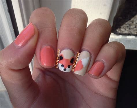 foxy fox nails nails nail art inspiration