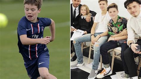 David Beckham S Son Romeo Feared He Let Daddy Down When He Quit