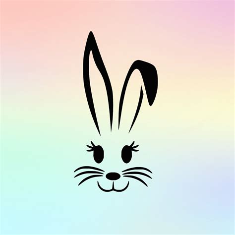 easter bunny face easter bunny svg bunny face svg cricut etsy