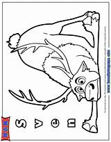 Frozen Coloring Pages Olaf Sven Disney Printable Google Reindeer Visit Sheets Birthday Search Gif Colouring Book Cute Kids Christmas Hmcoloringpages sketch template