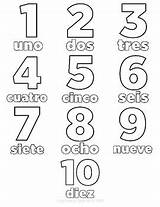 Spanish Coloring Pages Number Numbers Printable Sheets Worksheets Color Teacherspayteachers Kids Counting Ecdn Playtime Template Templates sketch template