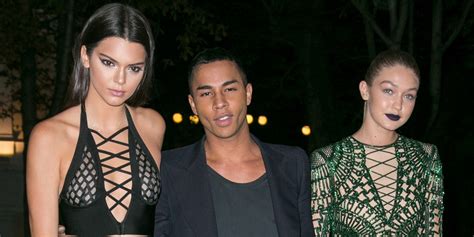 Kendall Jenner And Gigi Hadid Wear Coordinating Balmain Outfits