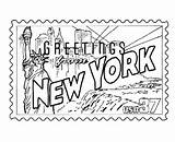 Empire State Building Coloring Getcolorings Buildin sketch template
