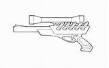 Coloring Bo3 Gun Template sketch template