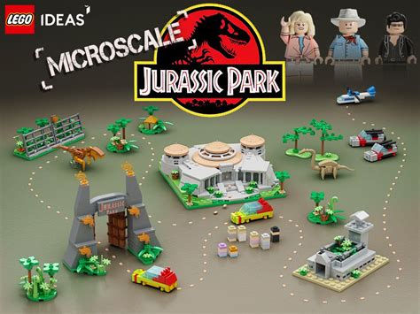 lego jurassic park microscale  grande progetto lego ideas