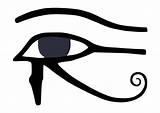 Horus Eye Coloring Large sketch template