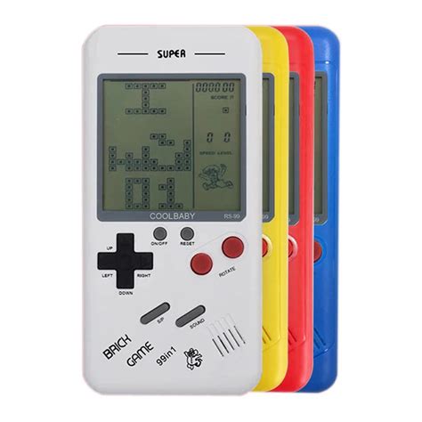 gift retro classic childhood tetris handheld game players lcd electronic games toys game