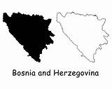 Bosnia Herzegovina sketch template