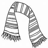 Scarf Drawing Coloring Pages Colouring Scarves Striped Drawings Printable Stuff Knit Theater Getdrawings Choose Board Stripy sketch template