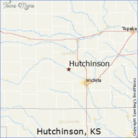 map  hutchinson kansas toursmapscom