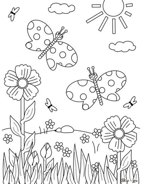 flower coloring pages butterfly coloring page flower coloring pages