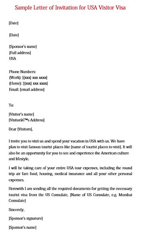 visa invitation letter    word mous syusa