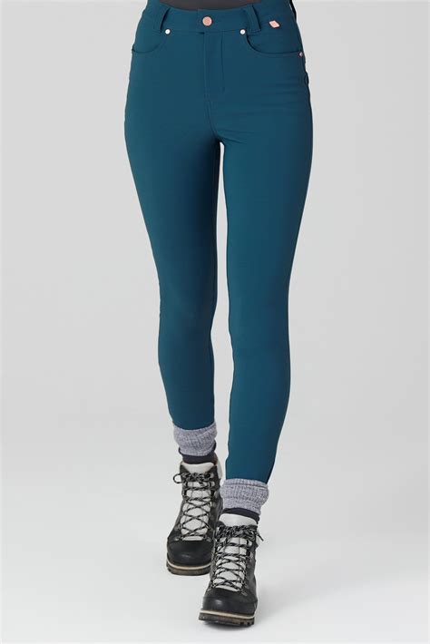 Thermal Skinny Outdoor Trousers Teal