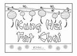 Chinese Year Fat Kids Kung Hei Coloring Colouring Pages Choi Activities Choose Board Printables Poster Children Happy sketch template