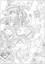 Alice Wonderland Coloring Pages Tales Adult Childhood Cheshire Cat Color Kids Rabbit Adults Printable Return Visit Immerse Yourself Heart Young sketch template