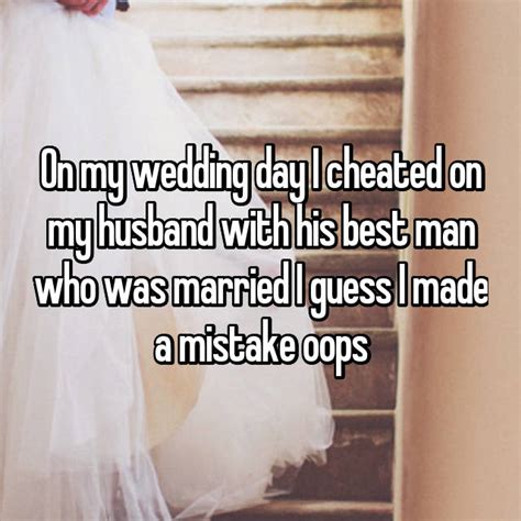 22 shocking tales of people who actually cheated on their wedding day