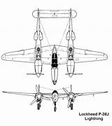 38 Lightning P38j Sold sketch template