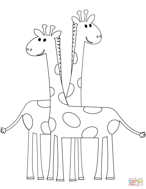 gambar giraffes coloring pages  cartoon elephants  rebanas rebanas