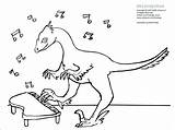 Deinonychus Allosaurus Dinosaur sketch template