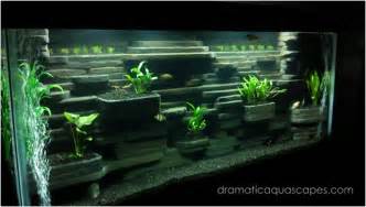 Dramatic AquaScapes DIY Aquarium Background Aaron Jenison in the 