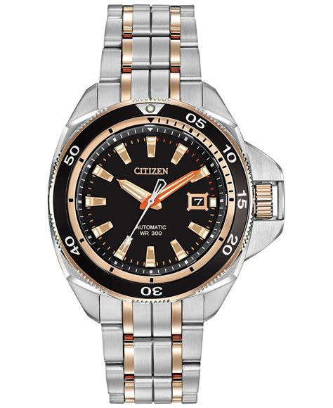 citizen mens automatic grand touring eco drive  tone stainless