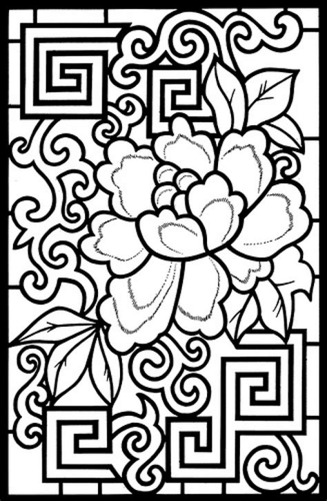 printable stained glass coloring pages everfreecoloringcom