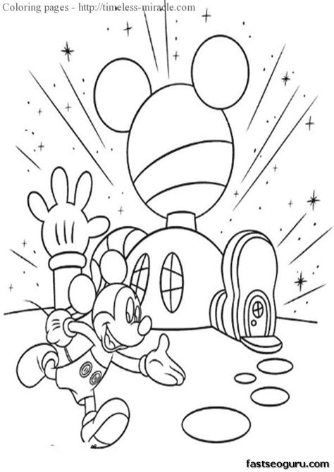 coloring pages mickey mouse clubhouse timeless miraclecom