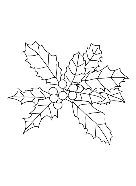 coloring pages holly