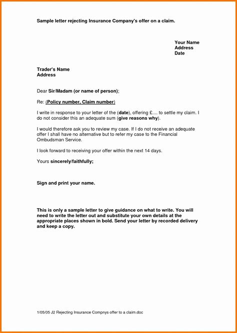 insurance demand letter template examples letter template collection