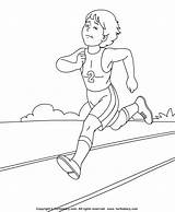 Athlete Coloringpagesfortoddlers sketch template