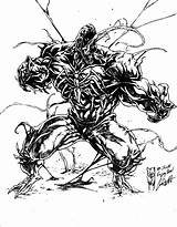 Carnage Venom Ausmalbilder Coloringhome Xcolorings sketch template