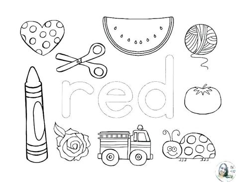 color red worksheets  preschool google search preschool