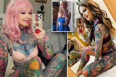 britain s most tattooed woman hit by trolls who call her train wreck