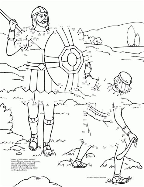 printable coloring pages david  goliath coloring home