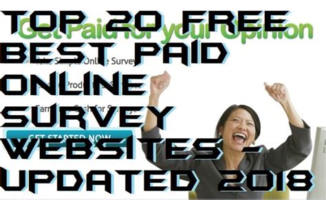 top    paid  survey websites updated